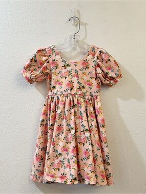 Ollie Jay Girls Classic Twirl Pink Floral Dress Size  4